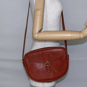 LOUIS VUITTON Epi Jeune Fille MM Shoulder Bag Kenya Brown M52153 LV Auth 147348